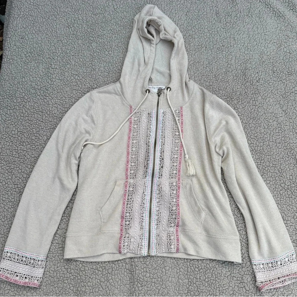 American rag zip up boho sweater - Picture 2 of 6